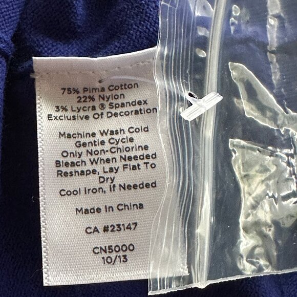 Talbots Women's Charming Button Cardigan 3/4 Sleeve Cobalt Blue Size XLP NWT - Picture 8 of 10